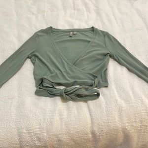 ASOS wrap tie top